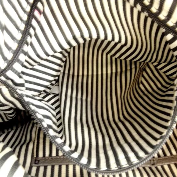 kate spade Tote Bag spade mark gray gray leather Authentic - Picture 4 of 8